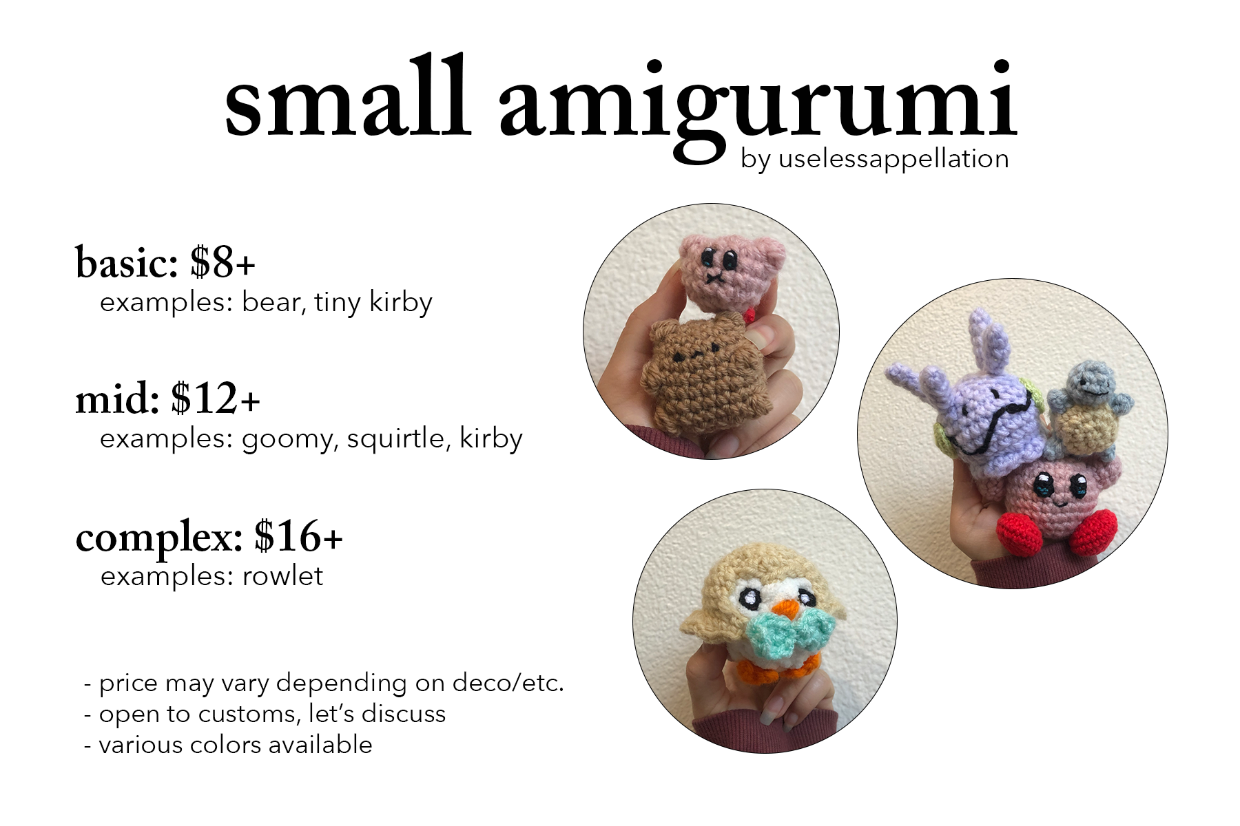 amigurumi comms